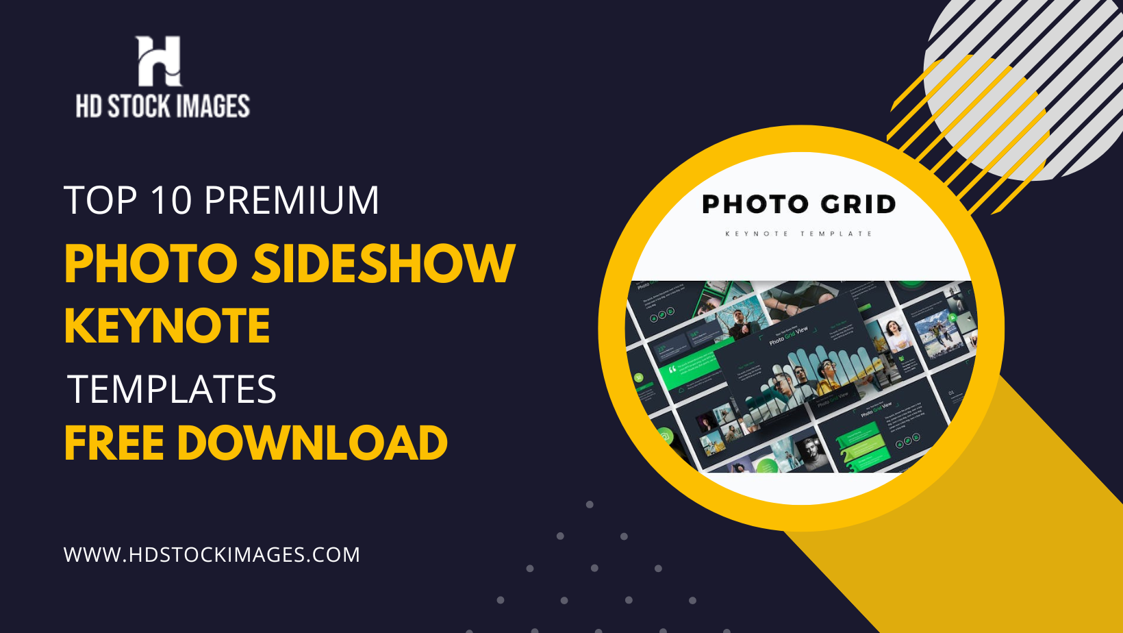 Top 10 Premium Photo Sideshow Keynote Templates Free Download