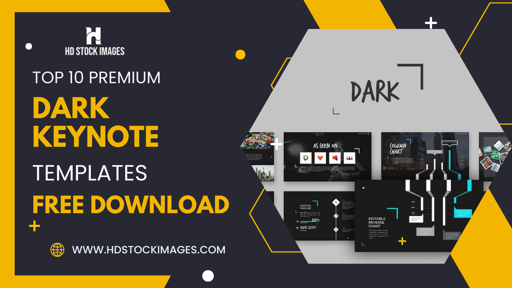 Top 10 Premium Dark Keynote Templates Free Download