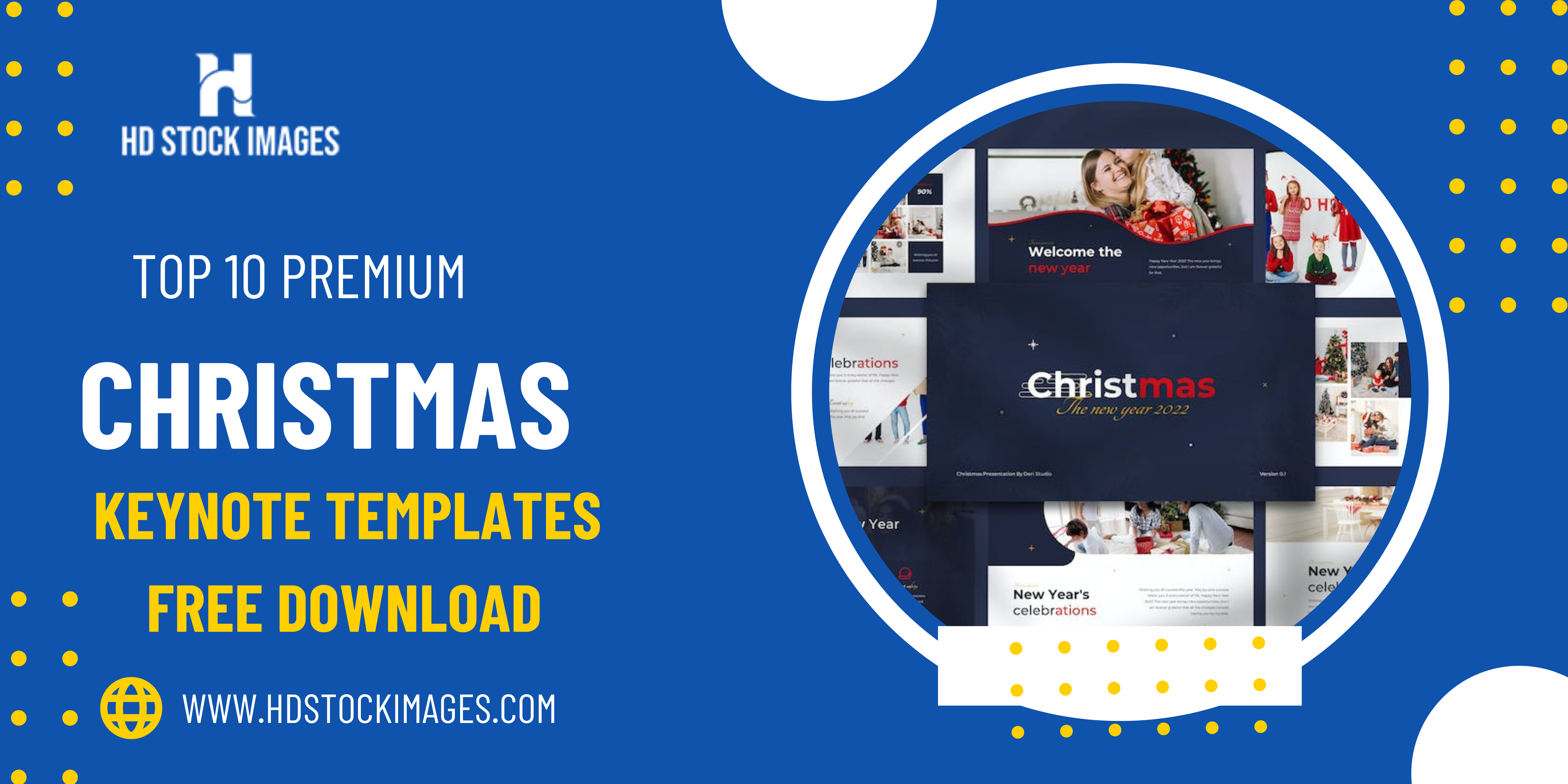 Top 10 Premium Christmas Keynote Templates Free Download