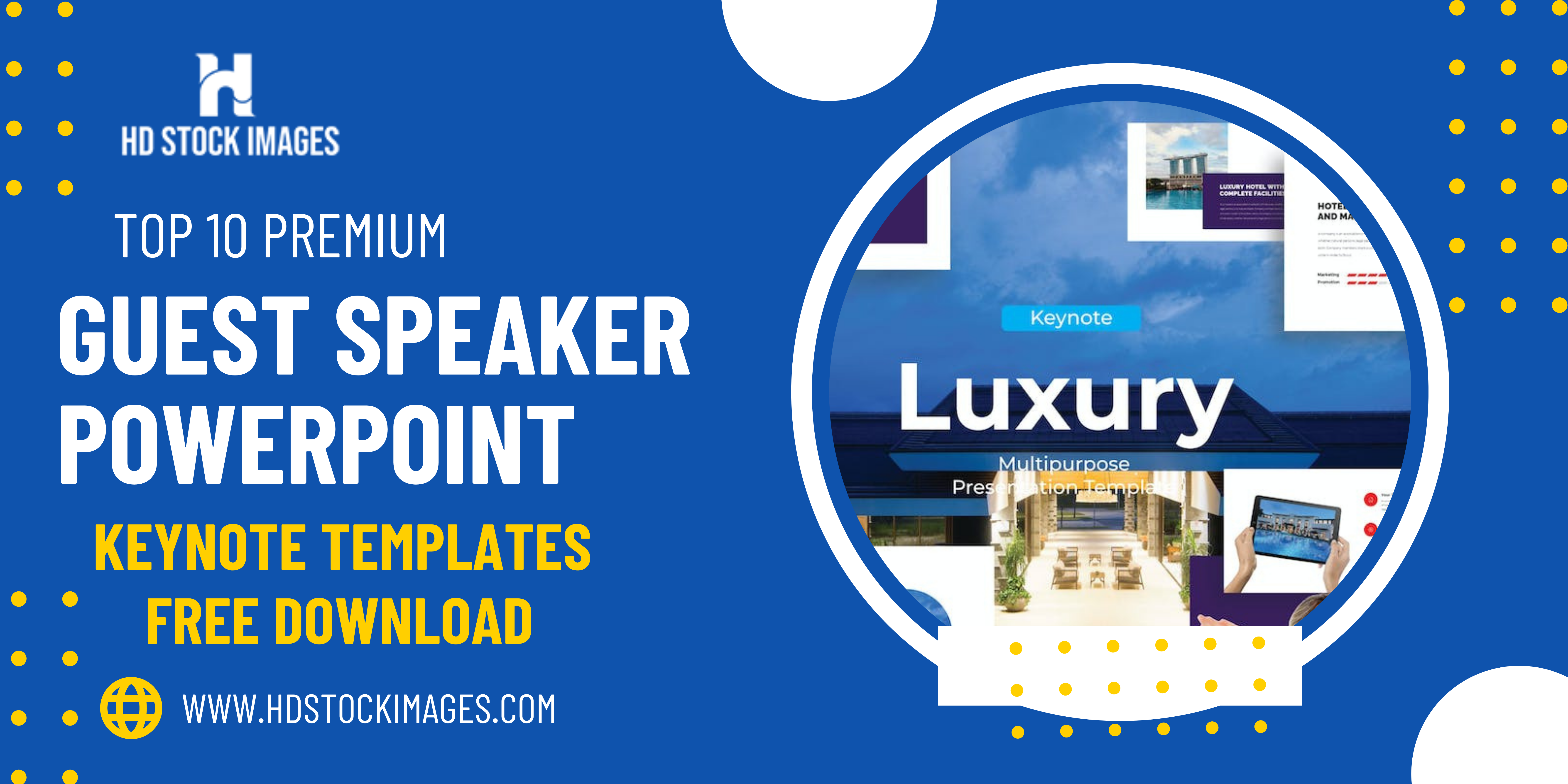 Top 10 Premium Guest Speaker PowerPoint Keynote Templates Free Download