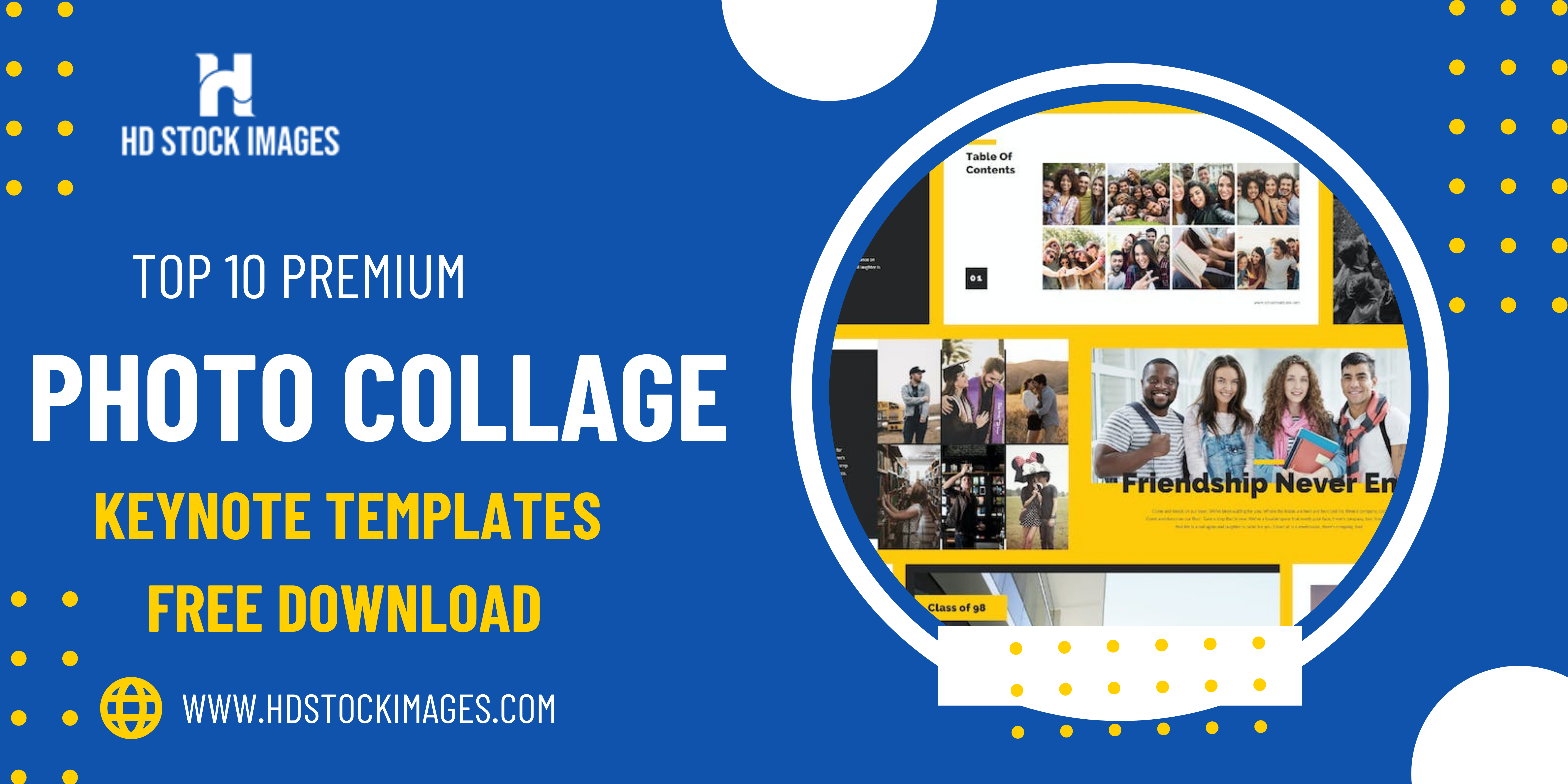 Top 10 Premium Photo Collage Keynote Templates Free Download