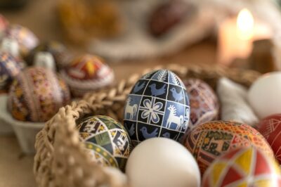 Free Photo | Beautiful decorated easter eggs
