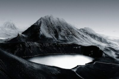 Free Photo | Beautiful mountain lake background remix