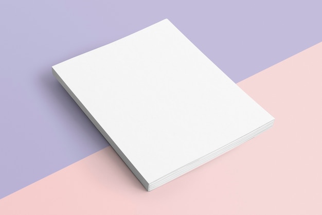 Free Photo | Blank book on pastel background