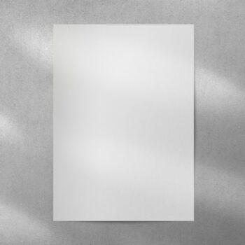 Free Photo | Blank white poster with copy space on the wall