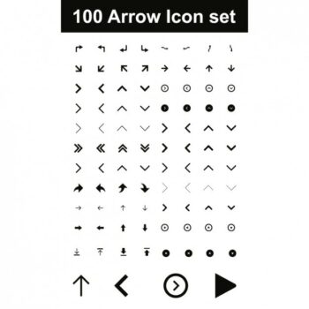Free Vector | Arrow icon set