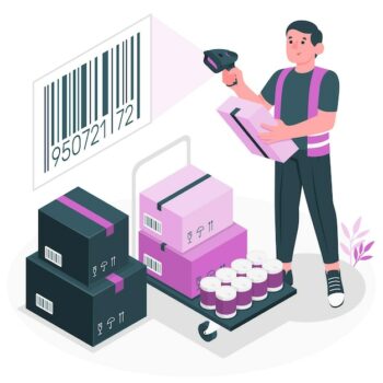 Free Vector | Barcode concept illustration