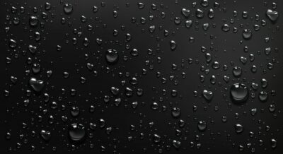 Free Vector | Condensation water drops on black glass background
