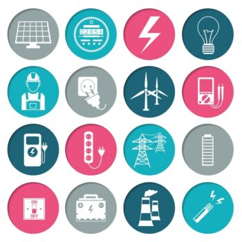 Free Vector | Energy icons collection