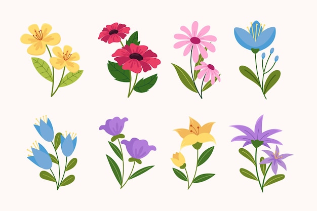 Free Vector | Hand drawn flower collection