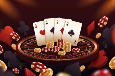 Free Vector | Realistic casino gambling illustration