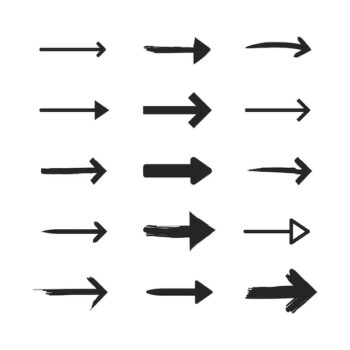 Free Vector | Right arrows