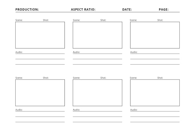 Free Vector | Storyboard template