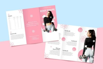 Free Vector | Trifold brochure concept