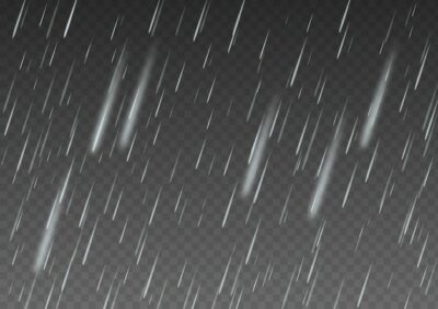 Free Vector | Vector rain isolated on transparent background