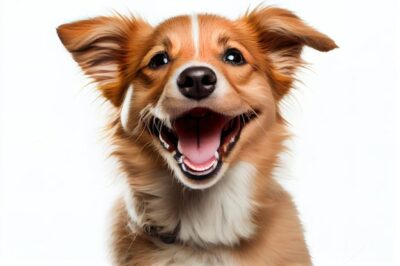 Free Photo | Isolated happy smiling dog white background portrait 4