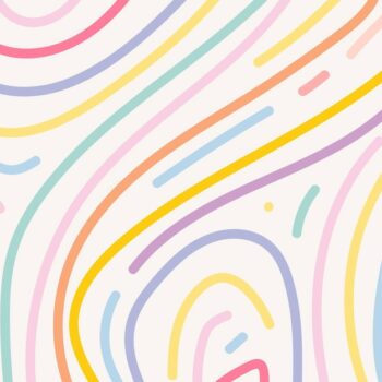 Free Vector | Colorful background vector in cute pastel line pattern