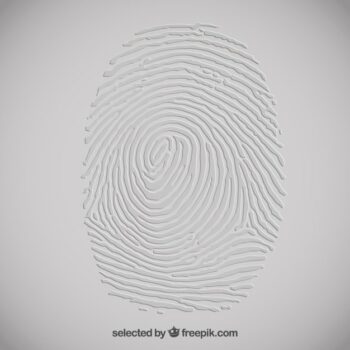 Free Vector | Embossed fingerprint