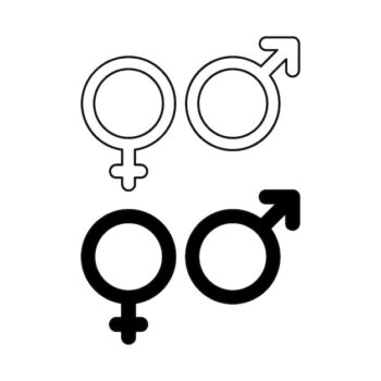 Free Vector | Flat design male female symbols