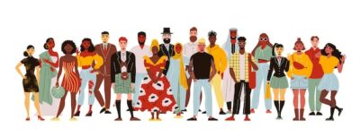 Free Vector | Group of various people with different ethnicity