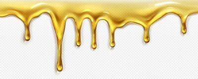 Free Vector | Realistic oil or honey flow on transparent