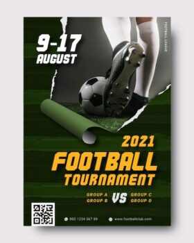 Free Vector | Sporting event poster template
