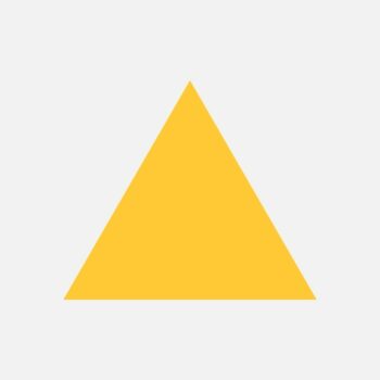 Free Vector | Yellow triangle geometric shape vector