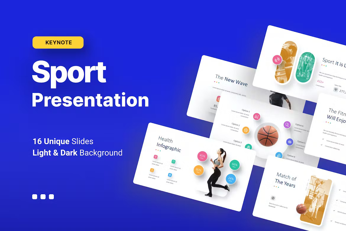 Sports Keynote Template (S53GSWZ) Template Free Download