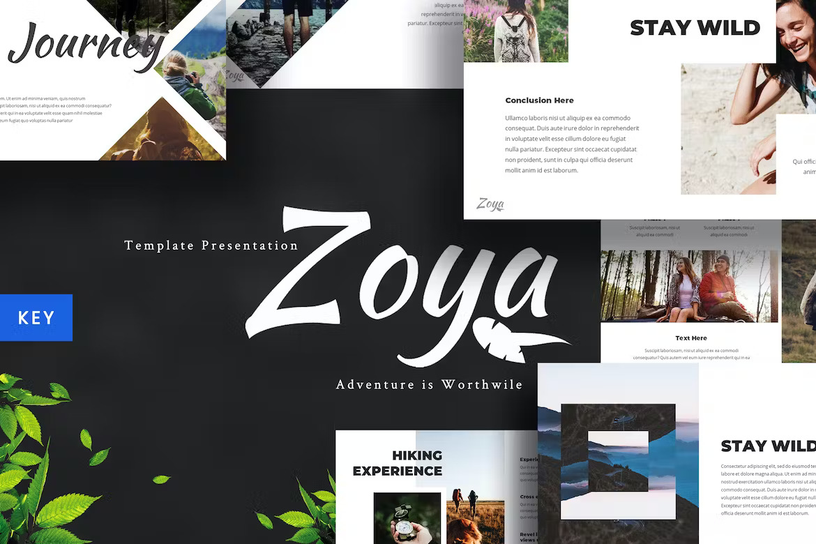 Zoya Nature Keynote Template Template Free Download