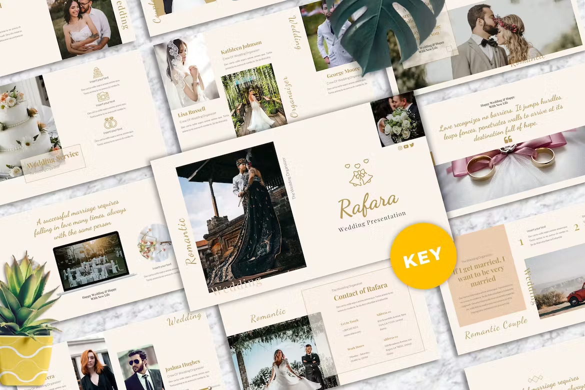 Rafara Wedding Keynote Templates Template Free Download