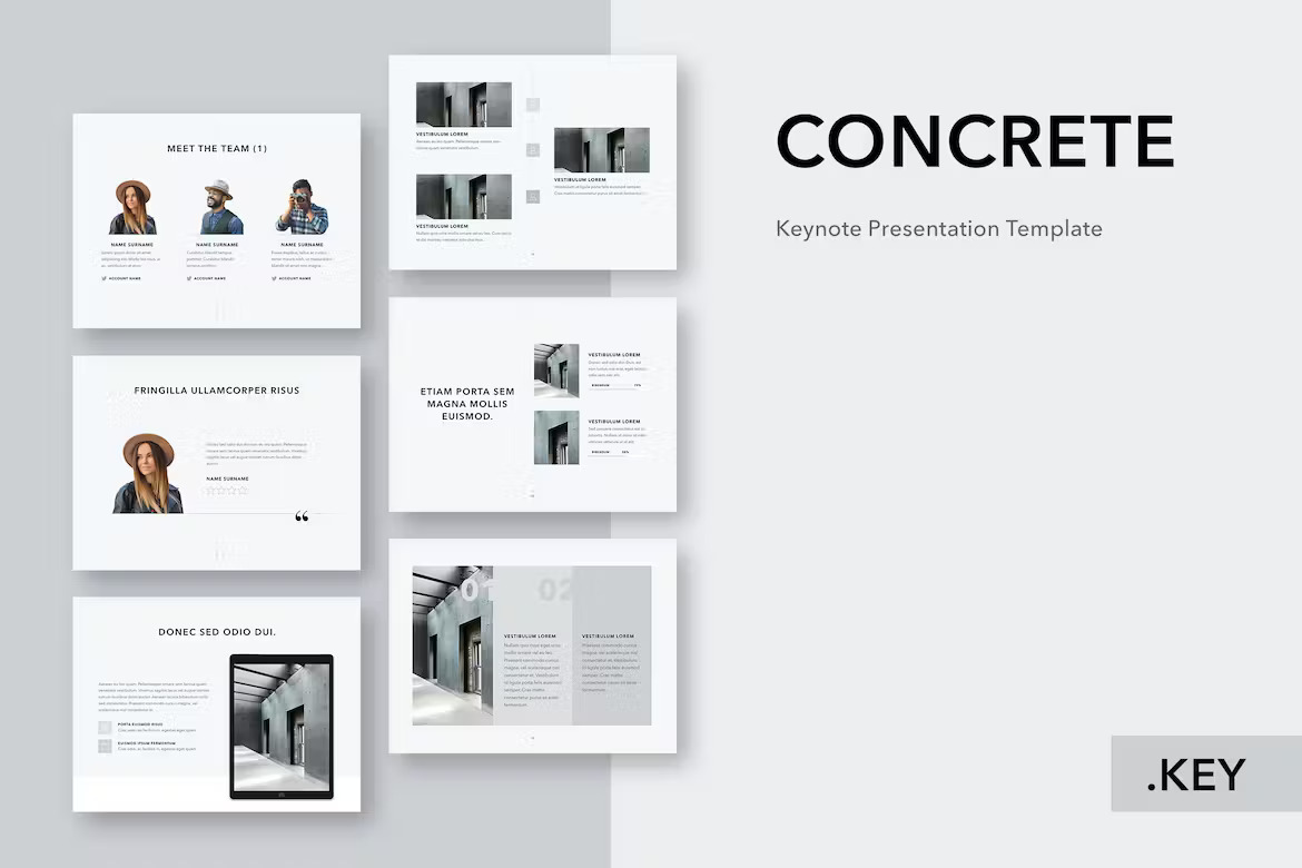 Concrete Keynote Template Template Free Download