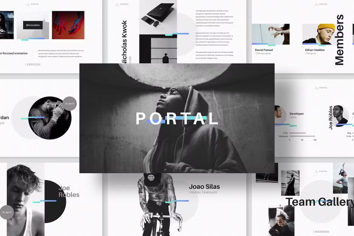 Portal Keynote Template Template Free Download