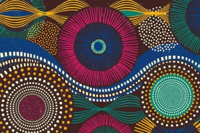 Free Photo | African tribal pattern background in colorful tone