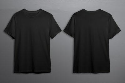 Free Photo | Black t-shirts with copy space