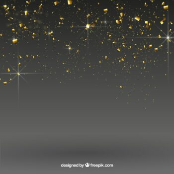 Free Vector | Confetti background in golden style