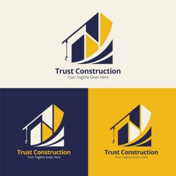 Free Vector | Construction logo design