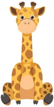 Free Vector | Cute giraffe in flat style