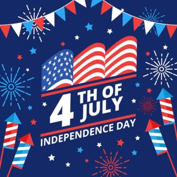 Free Vector | Flat design independence day concept