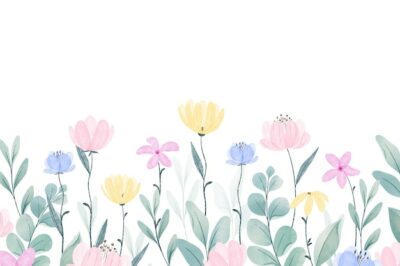 Free Vector | Hand painted spring background