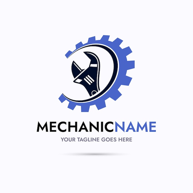 Free Vector | Mechanical engineering logo design