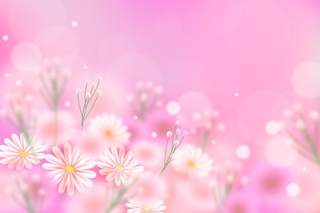 Free Vector | Realistic blurred spring background