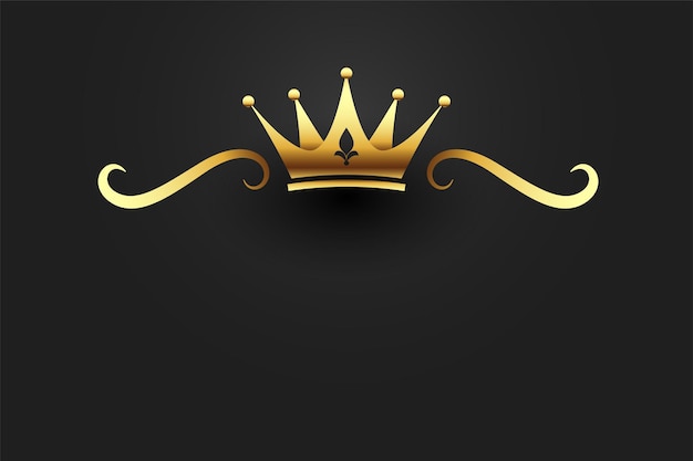 Free Vector | Royal golden crown background for vintage treasure design