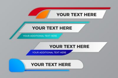 Free Vector | Your text here banners