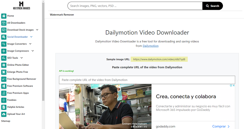 Use Downloader or similar online services to download Dailymotion videos. 
