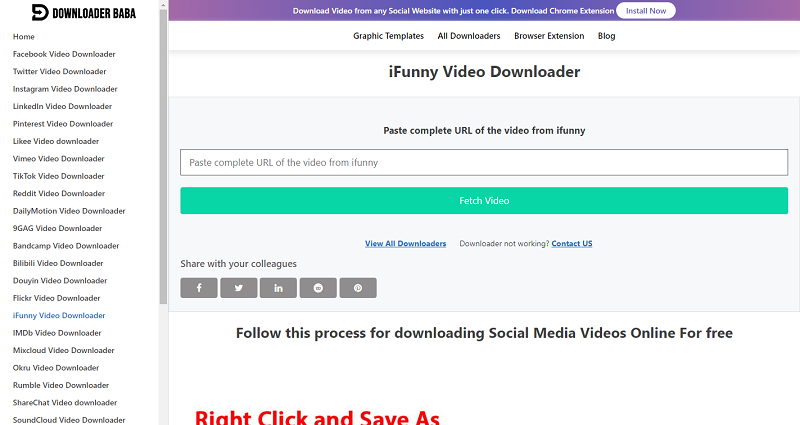 Download iFunny videos with ease using reliable online video downloading websites. 
