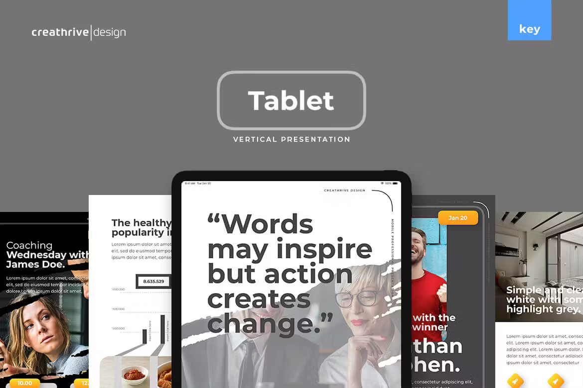 Tablet Keynote Template Template Free Download