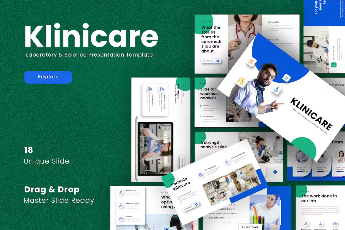 Klinicare Laboratory Presentation Template Template Free Download