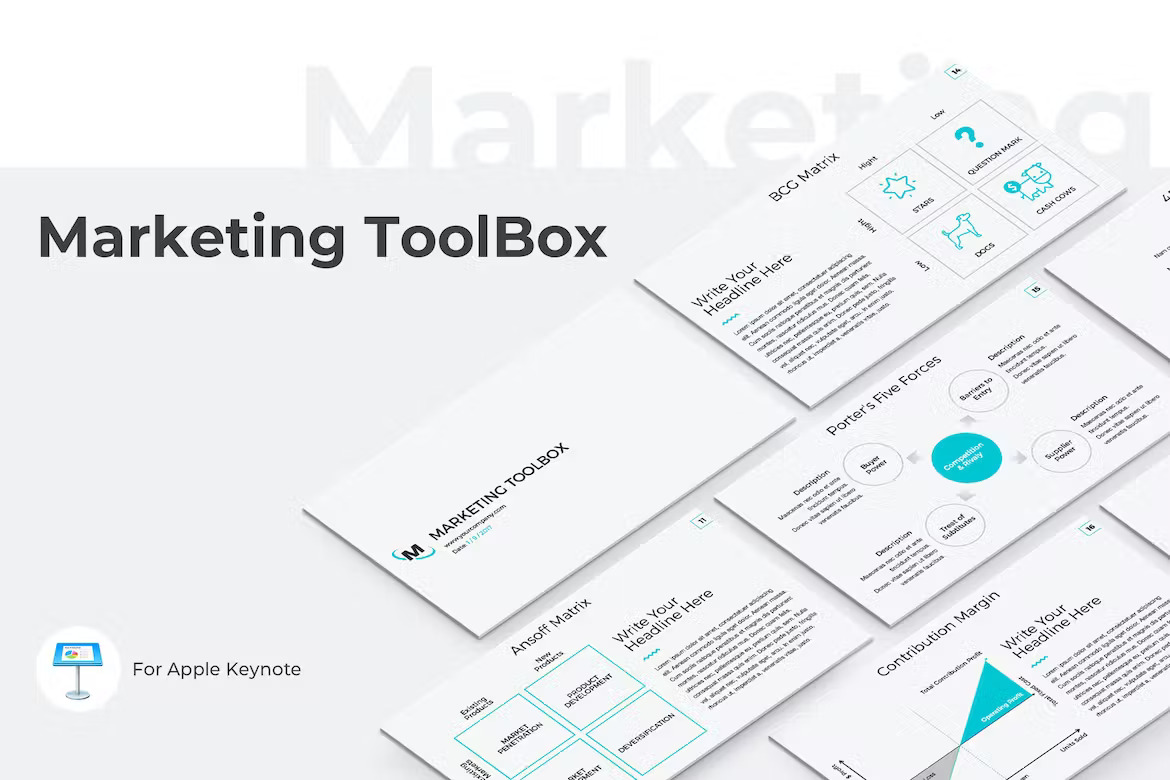 Marketing Toolbox Keynote Template HL6C759 Template Free Download