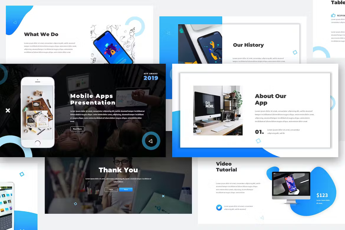 Mobile App Keynote Proposal Presentation Template Free Download