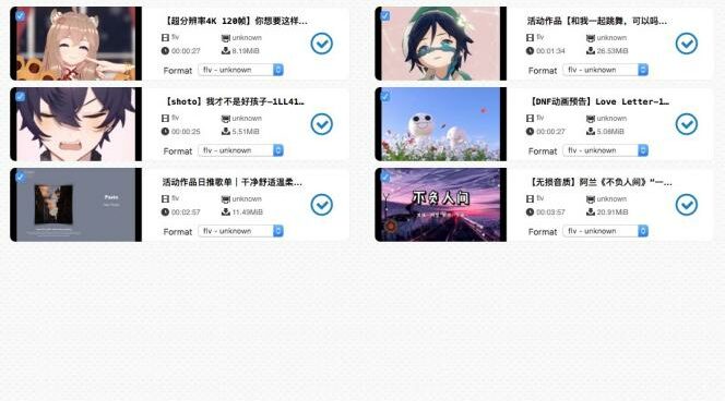 this image shows downloaded bilibili videos